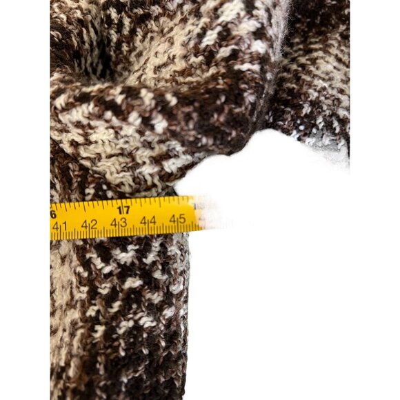 Cache Blazer Velvet/ fur trimmed Dark brown and Ivory Tweed Blazer.sz 8 Vtg - Picture 6 of 11